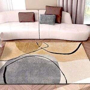 Alfombra Lessia abstracta beige